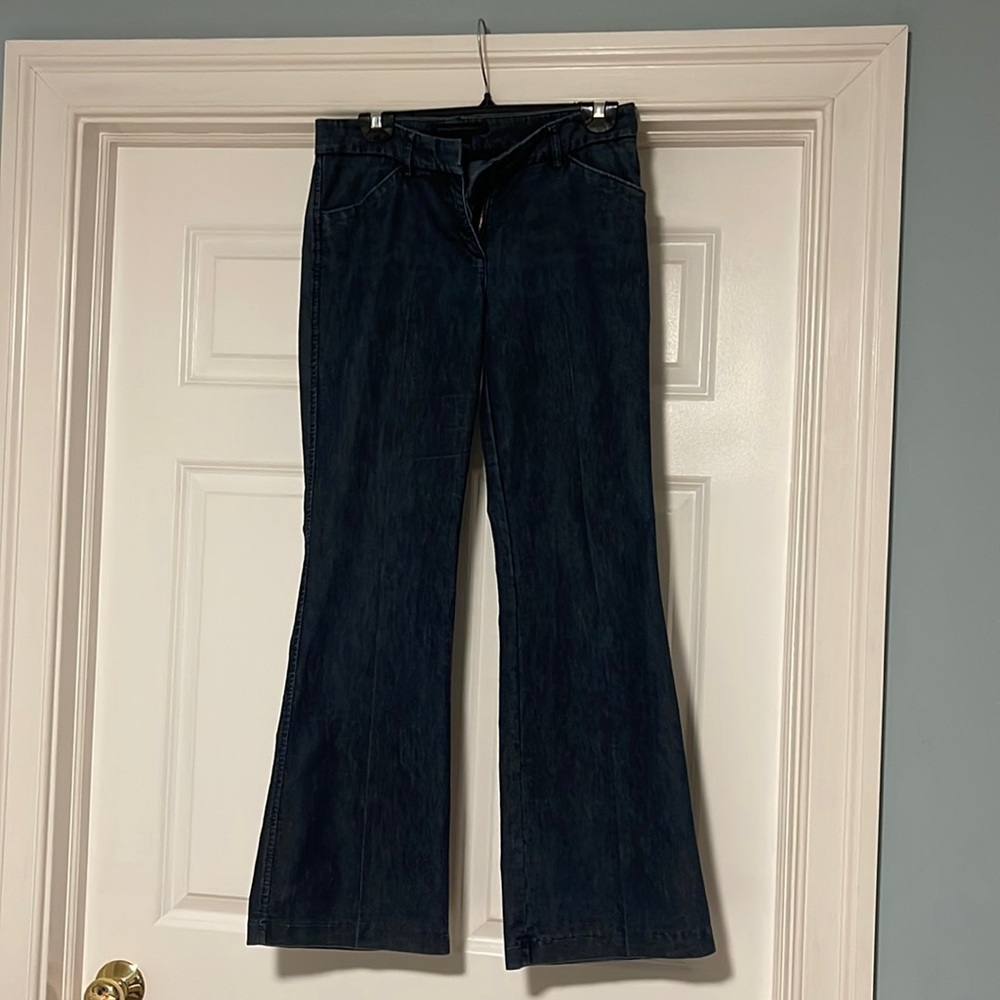 Express stretchy jean flair pants